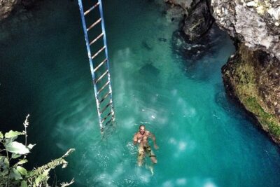 4. Negril Full-Day Guided / Sunset Tours 7miles Beach Blue Hole & Ricks Café - Blue Hole Mineral Spring: a limestone cavern swim stop (with serious wow factor)